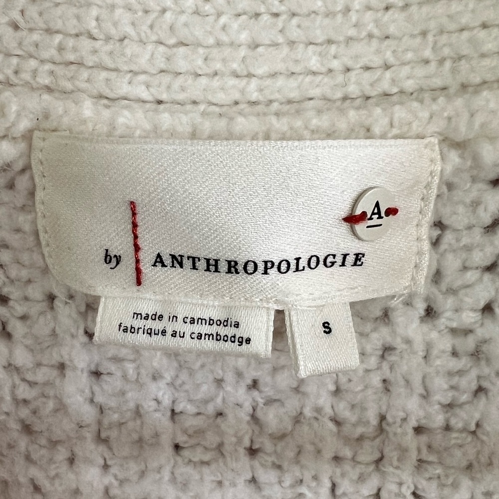 Cream Anthropologie cardigan sweater - Picture 2 of 11